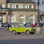 green sedan