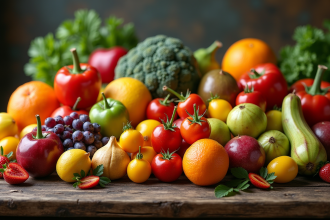 Variété de fruits et légumes rares commençant par Z sur une table