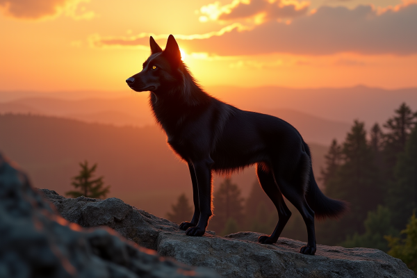 Chien-loup noir : tout connaître sur cette race fascinante