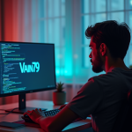Gamer frustré devant un écran affichant l'erreur Valorant Van79