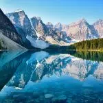 scenery of mountain and lake