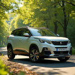 Peugeot Rifter 2024 dans la forêt ensoleillée